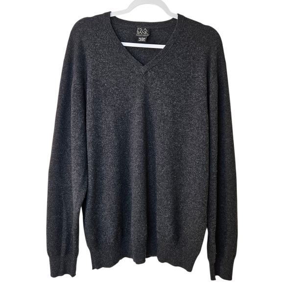 Jos. A. Bank Executive Collection Pullover V-Neck Cashmere Sweater Mens L - Picture 1 of 6